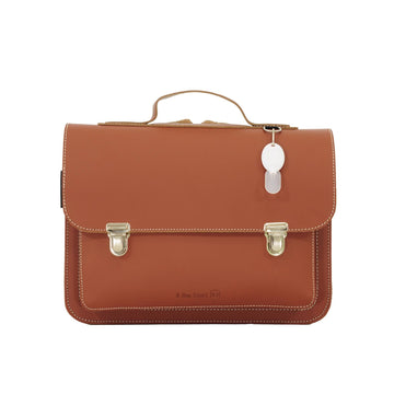 Lederen kleutertas - Chestnut